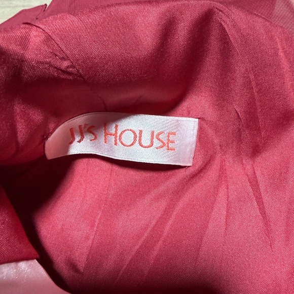 JJ's House High-Low Dress Women 12 Cinnamon Rose Chiffon Formal Guest NWT - Picture 8 of 10